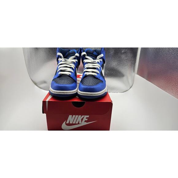 VNDS  Nike Dunk High GS Medium Blue White DB2179 400 - SIZE 7 Y - Picture 3 of 6